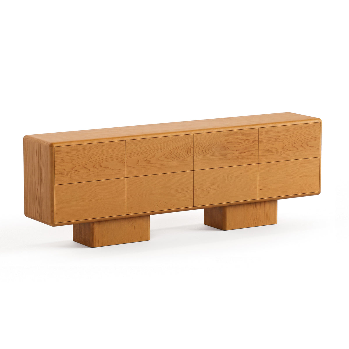 Beton 8 Drawer in Golden Oak by Paradox Movement