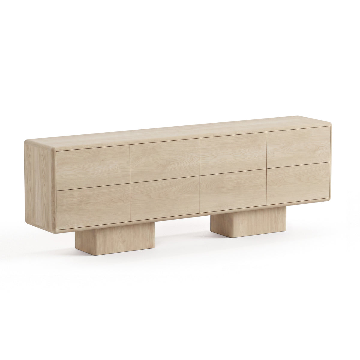 Beton 8 Drawer in Blonde Oak by Paradox Movement