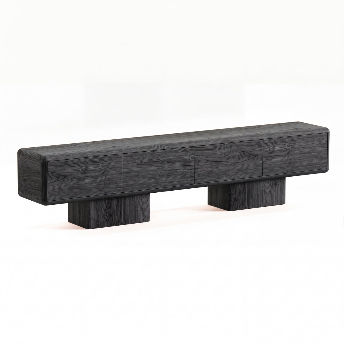 Beton 4 Drawer in Charcoal Oak by Paradox Movement