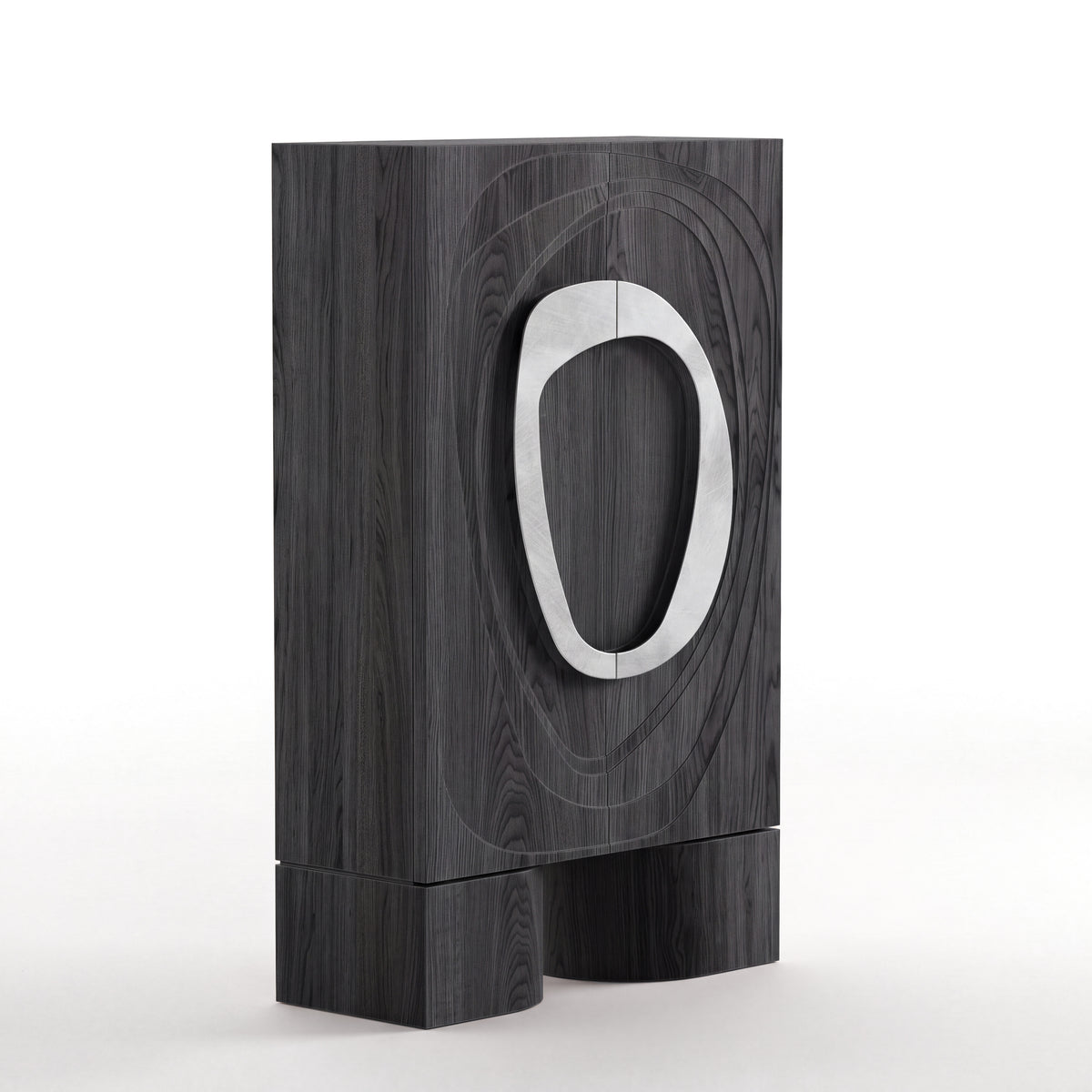 Obelisk Cabinet in Charcoal Oak by Paradox Movement