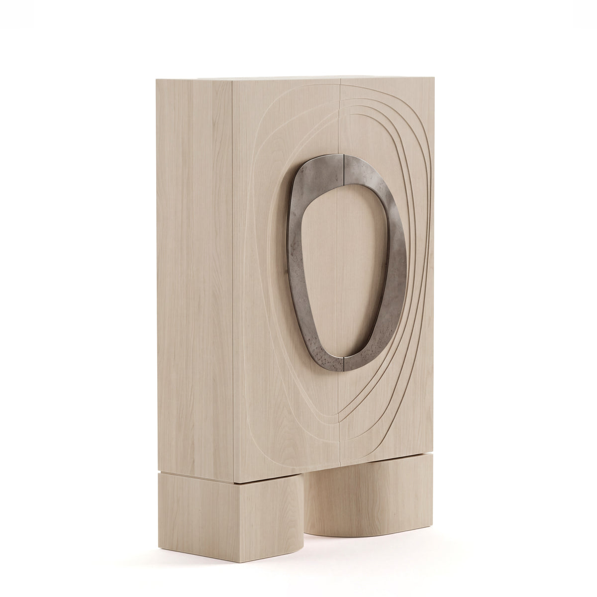 Obelisk Cabinet in Blonde Oak by Paradox Movement