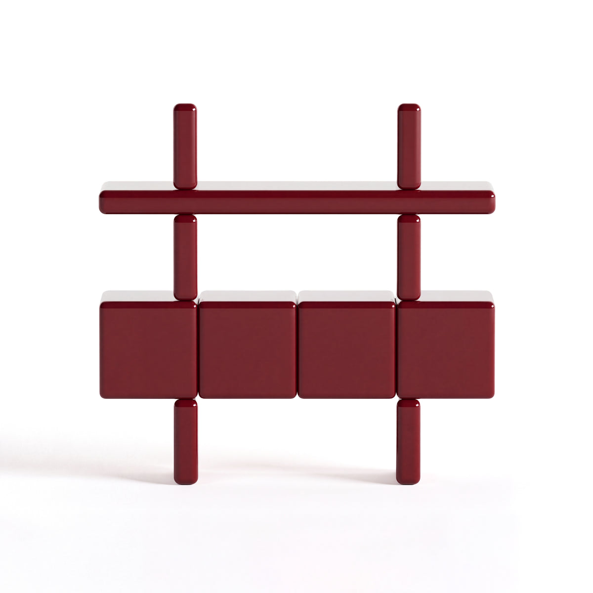 Mou Credenza in Burgundy by Paradox Movement
