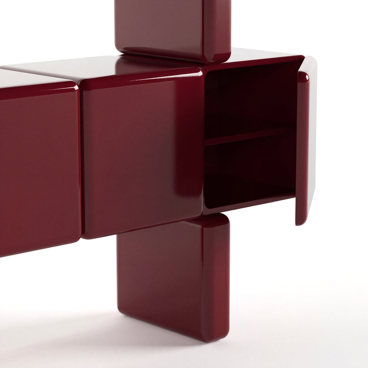 Mou Credenza in Burgundy by Paradox Movement