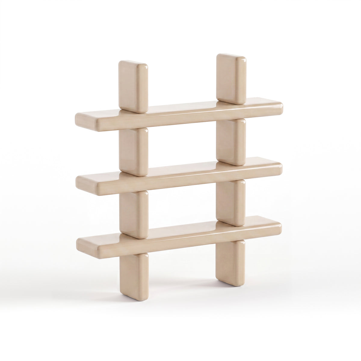 Mou Shelving in Gloss Off-White by Paradox Movement