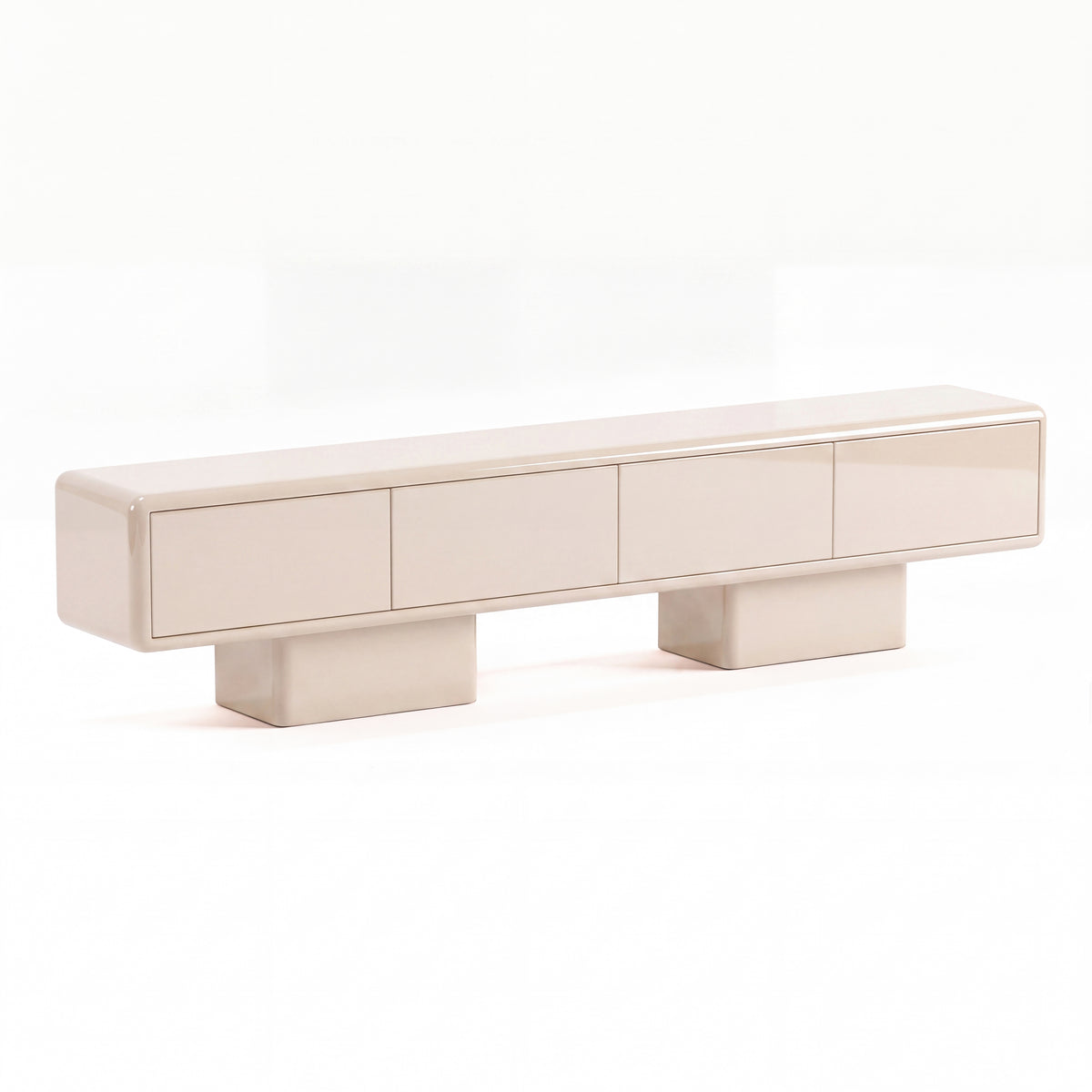 Beton 4 Drawer in Gloss Off-White by Paradox Movement