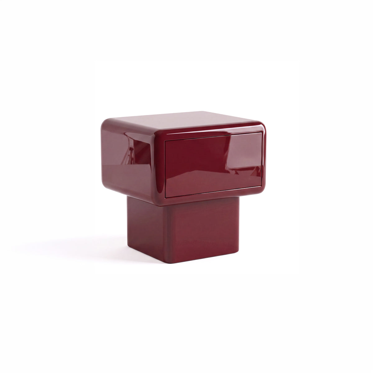 Beton 1 Drawer in Gloss Red by Paradox Movement