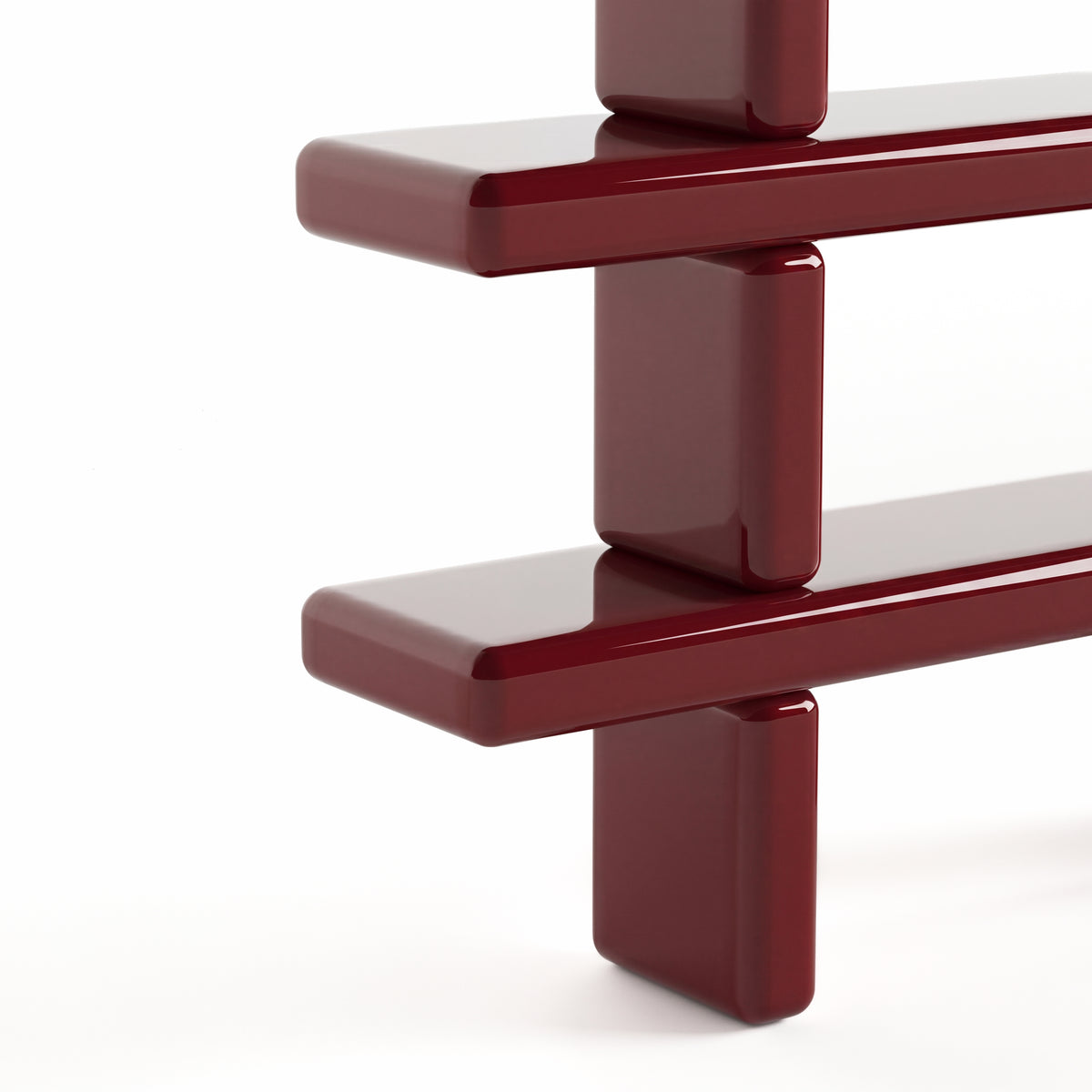 Mou Shelving in Gloss Red by Paradox Movement