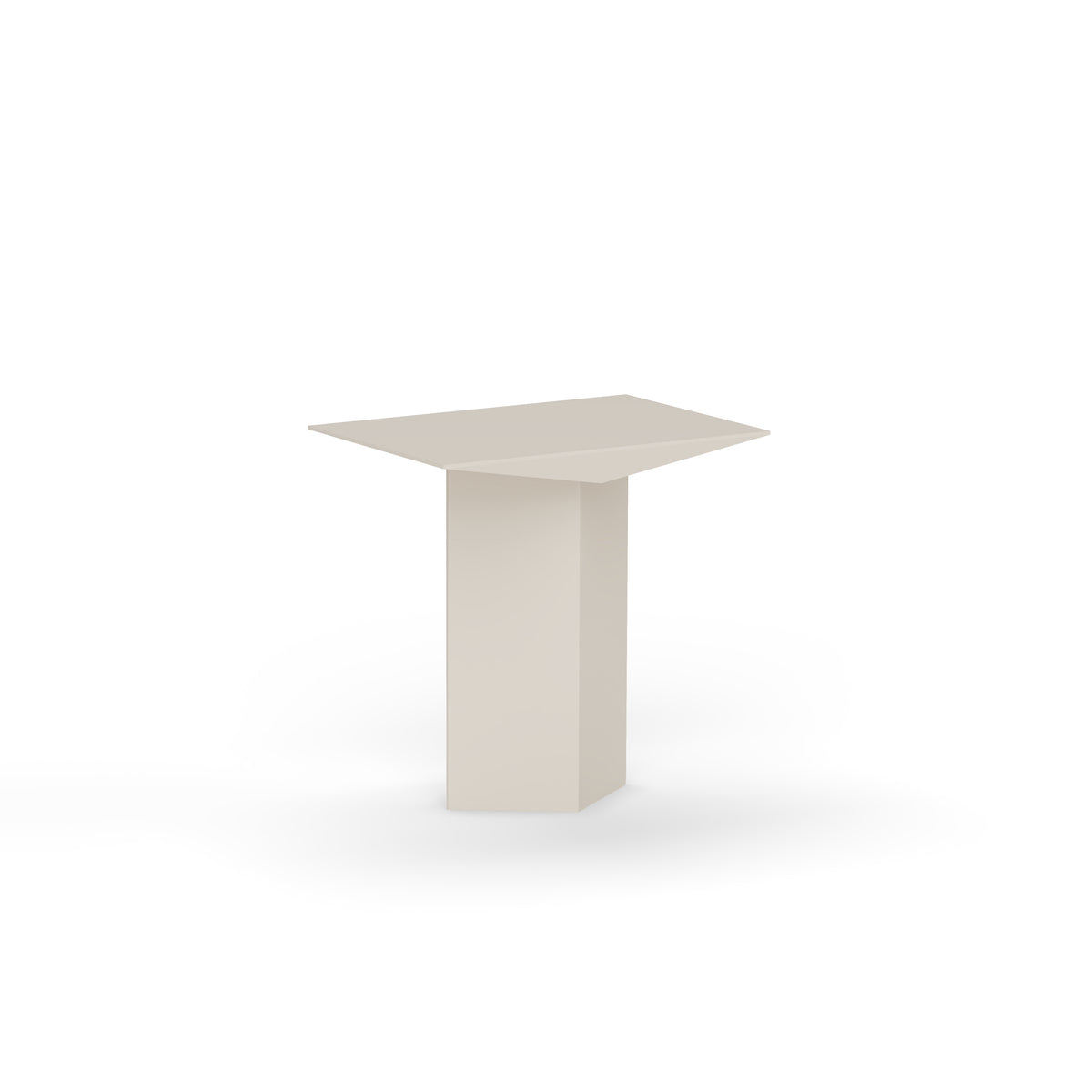 Rubis Side Table in Cream high-gloss lacquer by Paradox Movement