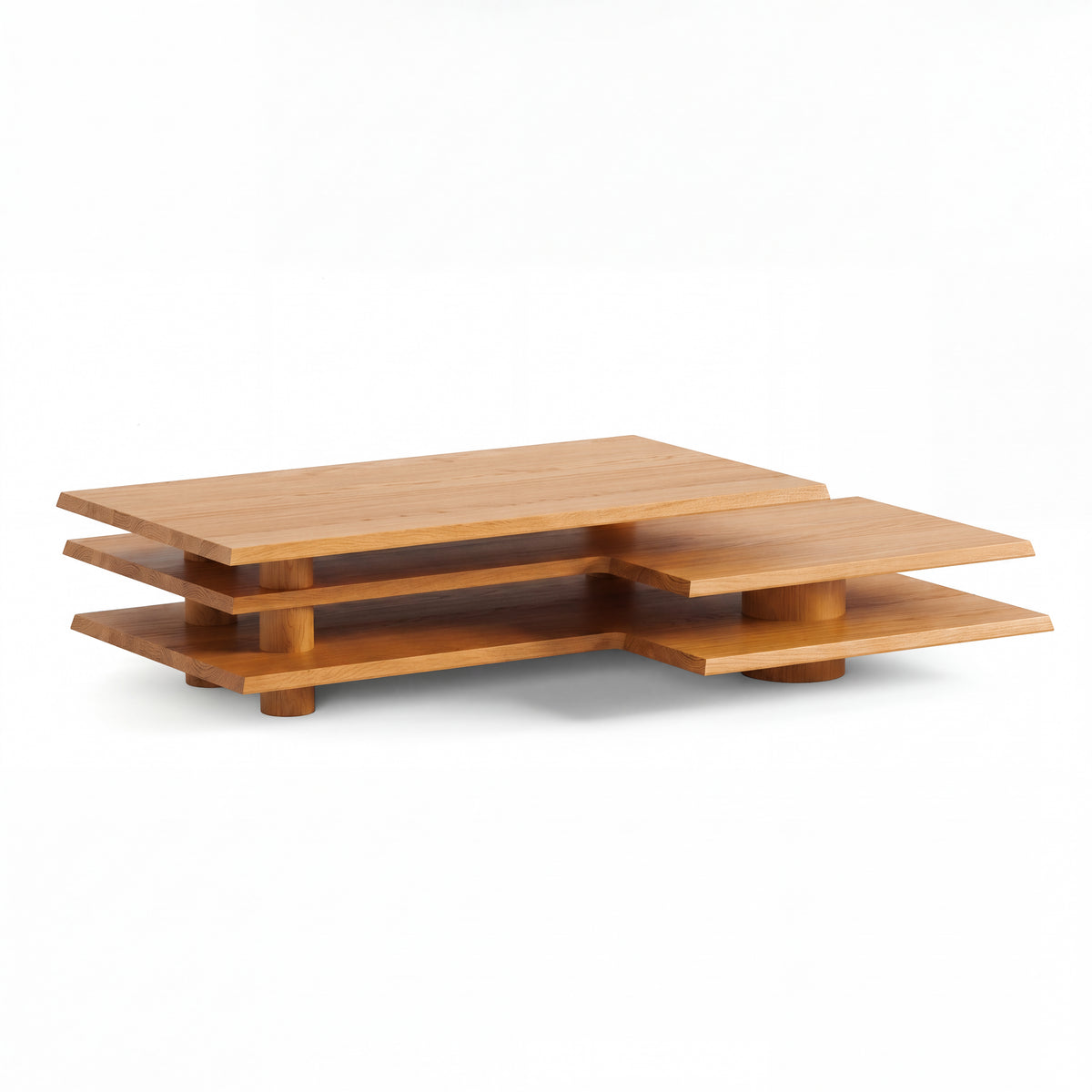 Strati Coffee Table in Golden Oak by Paradox Movement