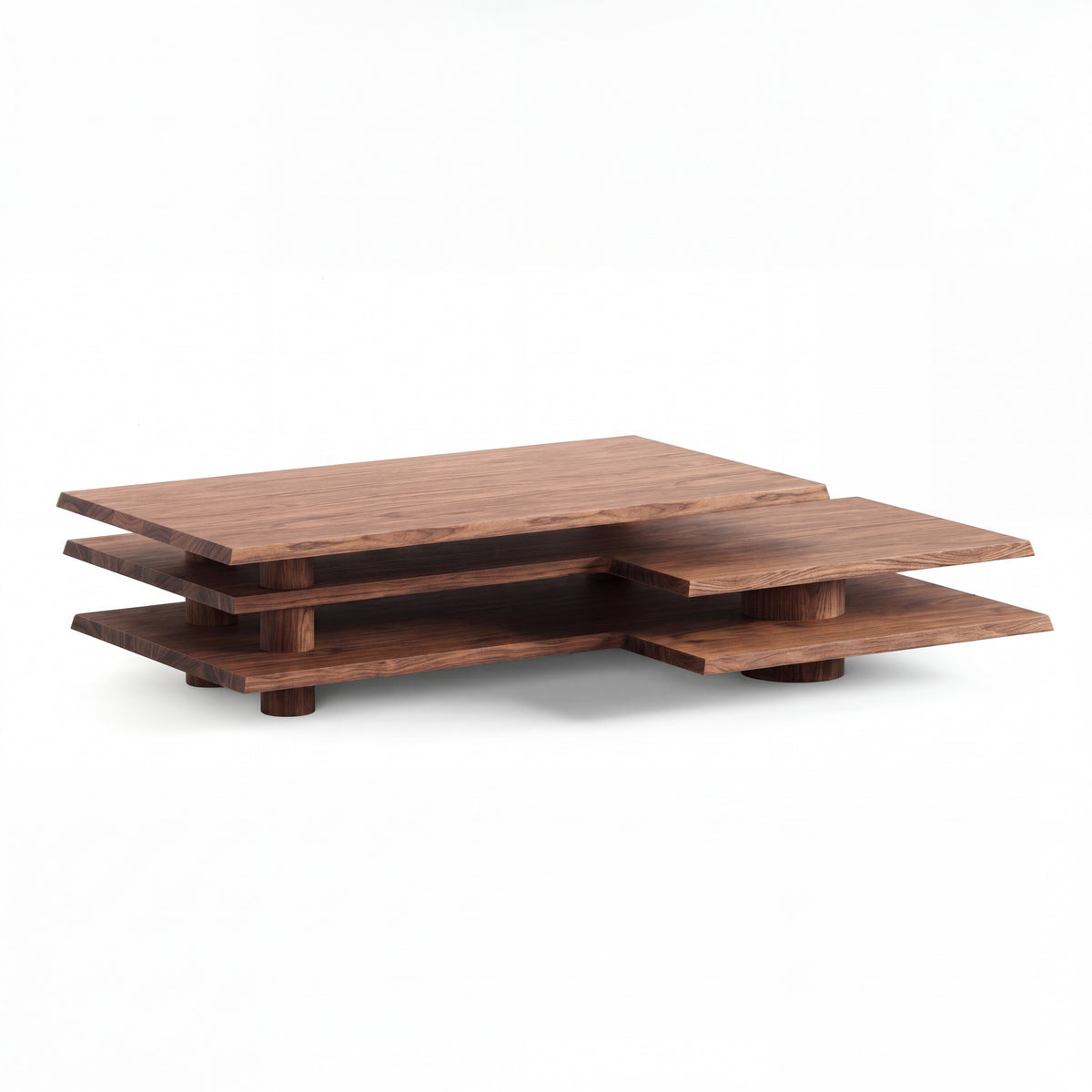 Strati Coffee Table in American Walnut by Paradox Movement