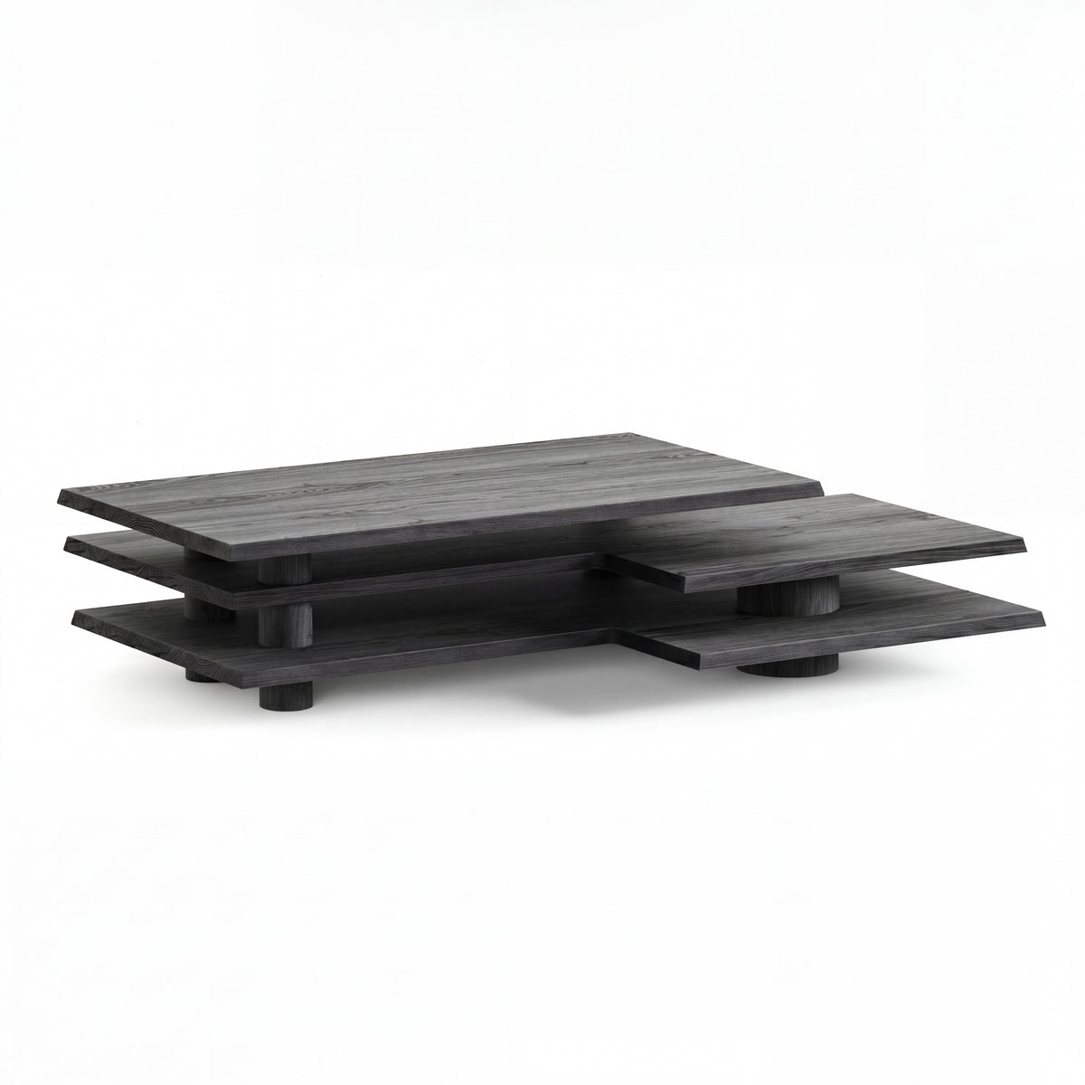 Strati Coffee Table in Charcoal Oak by Paradox Movement
