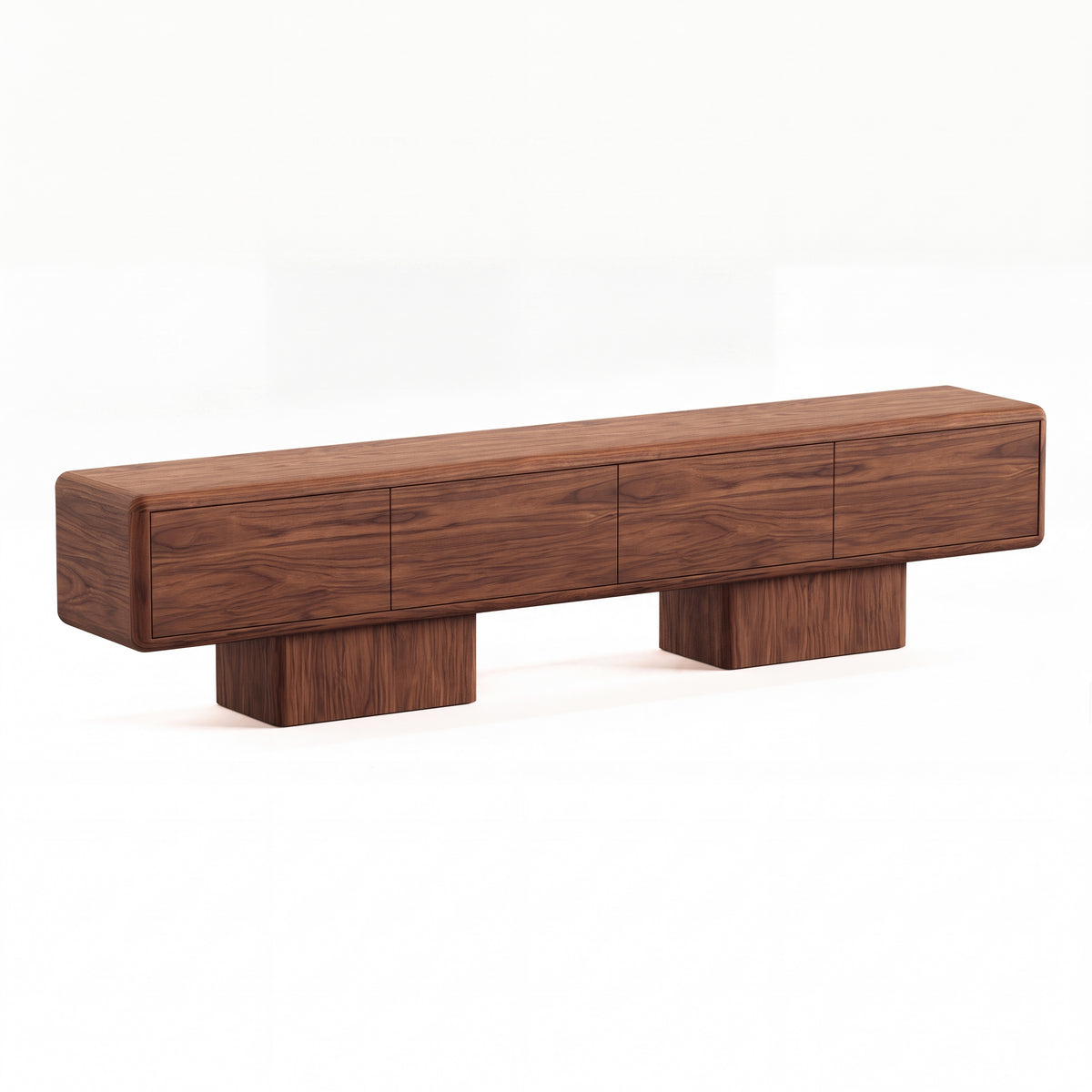 Beton 4 Drawer in American Walnut by Paradox Movement